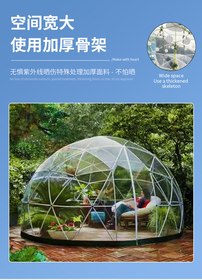 Manufacturer Custom European Exhibition Starry Sky Tent Spherical Tent Amazon Homestay Dining Bar Transparent House Starry Sky Room