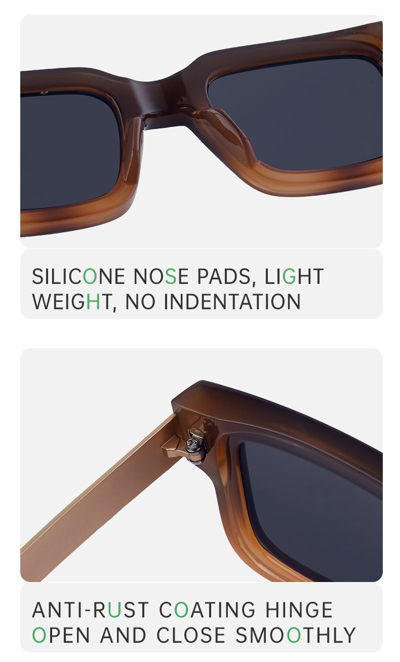 Retro Small Square Frame Men's Sunglasses Personality Street Style Sunglasses High-end Driving Glasses sunglasses