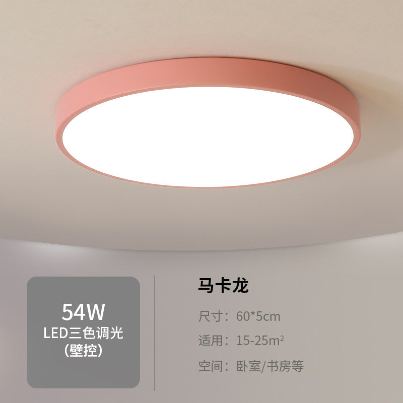 led Ceiling Light Round Bedroom Room Light Nordic Macaron Home Dining Room Study Hallway Balcony Lighting