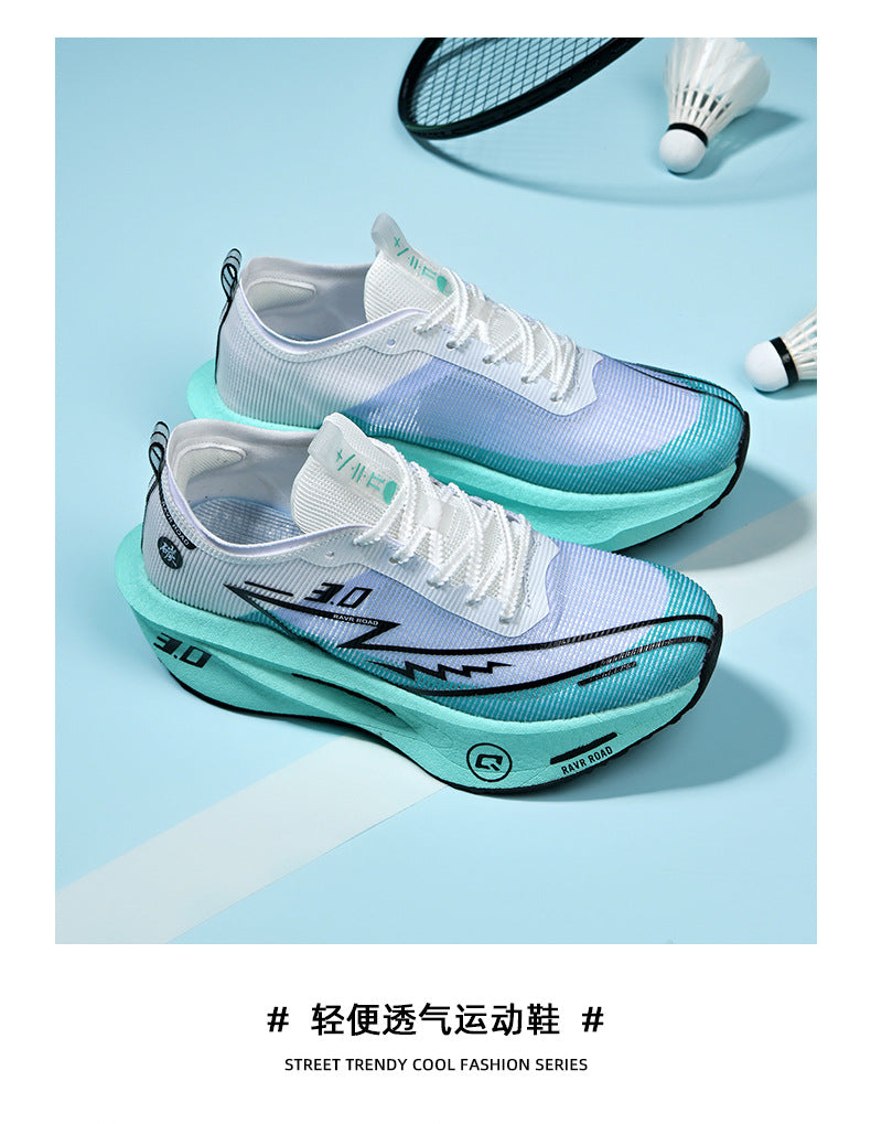 Summer New Hollow Breathable Lightweight Casual Sports Shoes with Super Soft Sole Carbon Plate Cushioning and Rebound for Fitness and Running