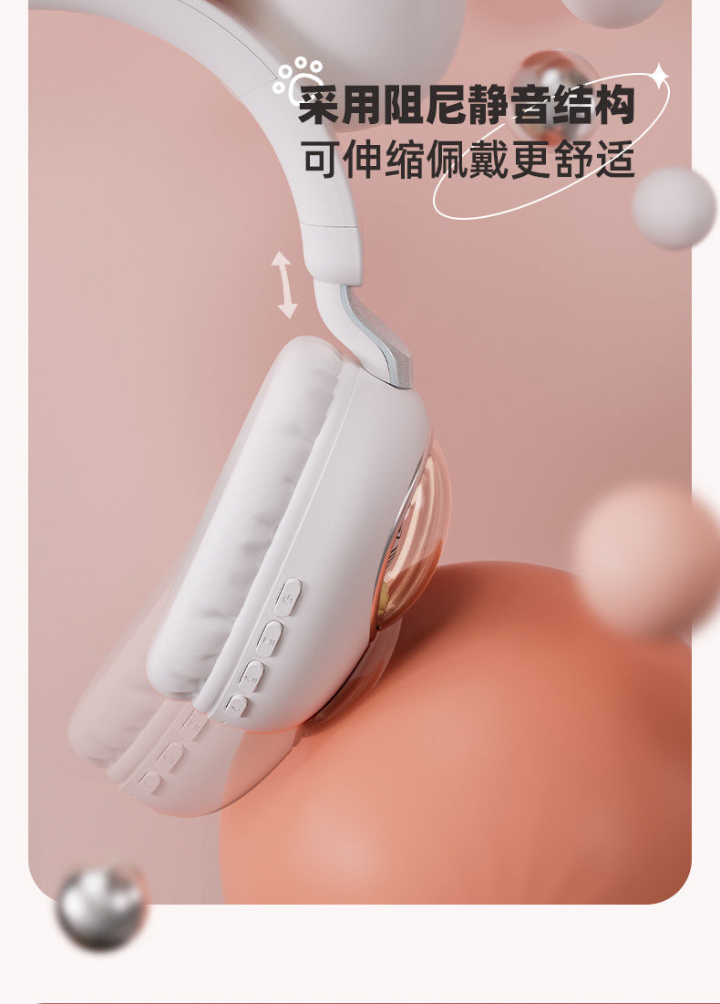Wireless Headset Bluetooth Earphones Long Battery Life Student Children Cute Cartoon Gaming Headset