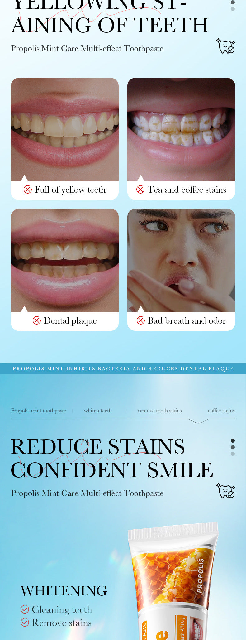 Full English Mint Toothpaste100gSADOER Propolis Sea Salt Ginger Cleans Tartar Strengthens Teeth  Wholesale