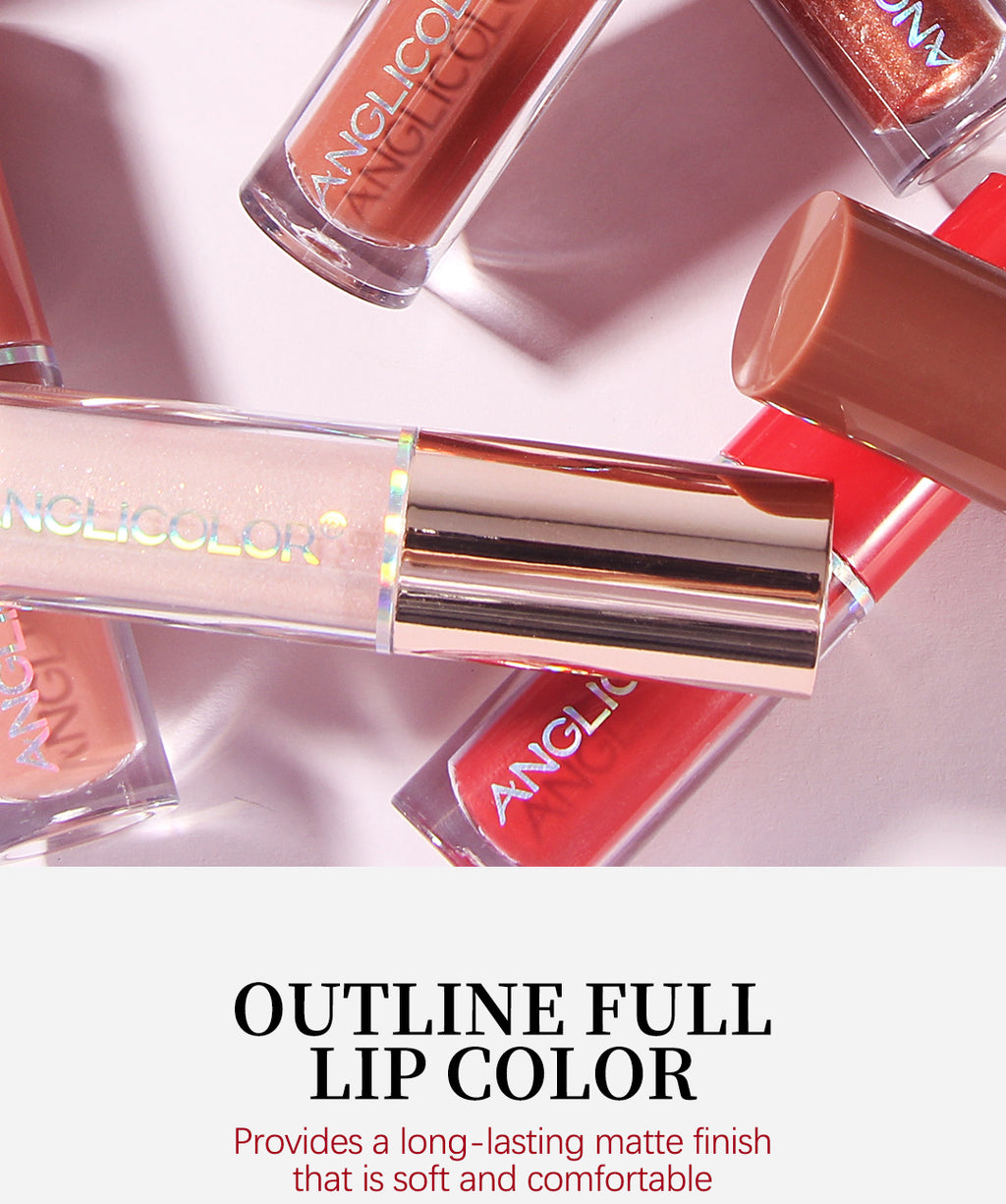 12Color Lip Glaze Set Velvet Matte Matte Lip Gloss Non-Fading Liquid Lipstick European and American Makeup