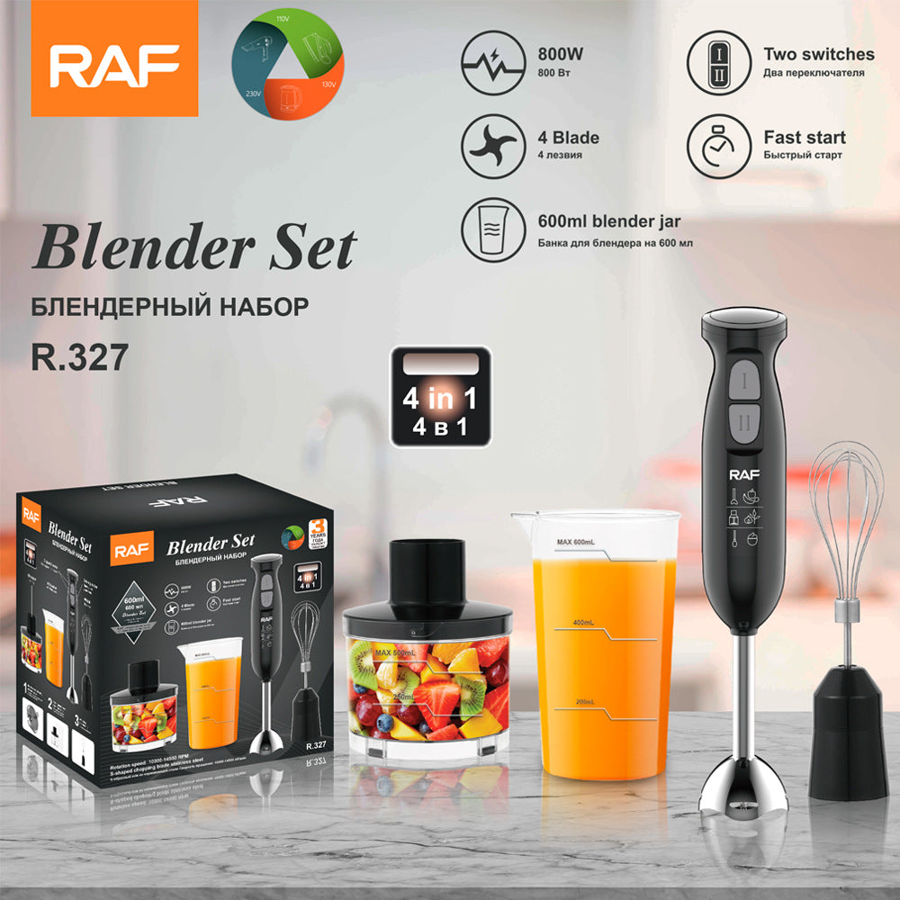 RAF EU Standard 4-in-1 Multifunctional Juicer Blender Egg Beater Meat Grinder Baby Food Handheld Kitchen Cooking Stick