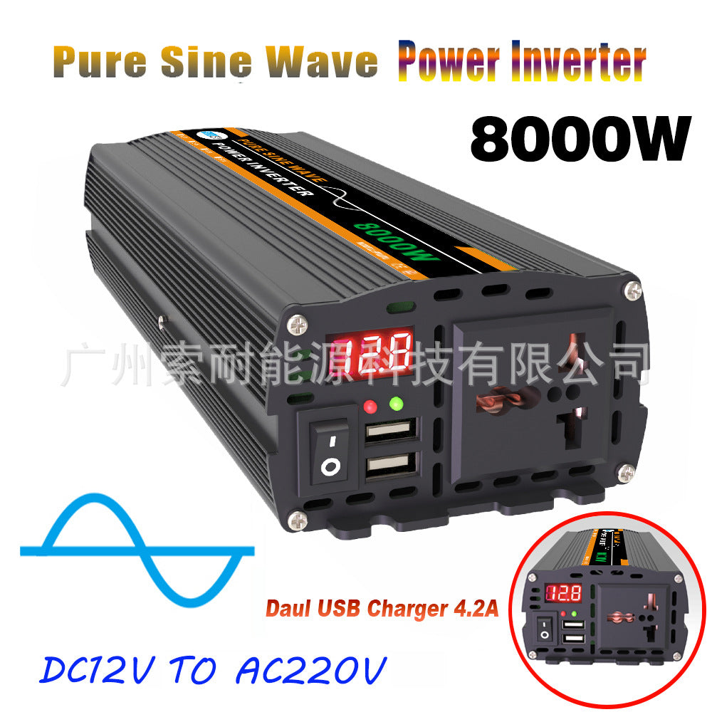 Automotive Pure Sine Wave Inverter500W Car Adapter Converter12V24V48V60V Turn110V220V
