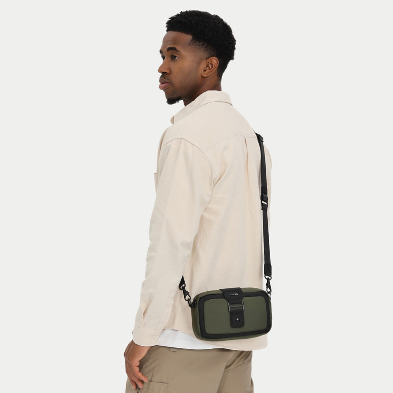 Men's Crossbody Bag High-End Single Shoulder Bag Portable Small Bag Waterproof Oxford Cloth Mini Men's Bag Trendy Style