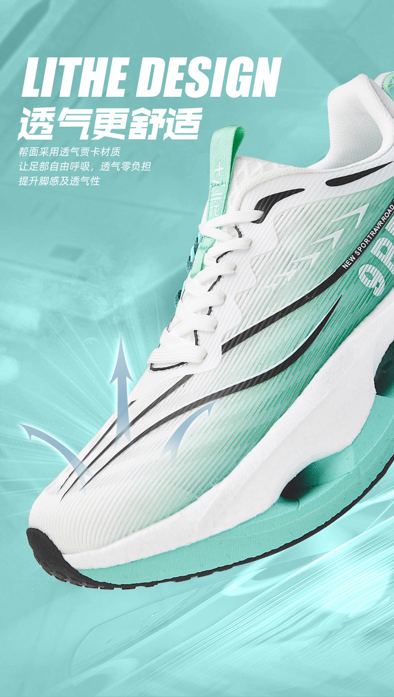 Summer Red Rabbit9PRO New Popcorn Carbon Plate Hollow Running Shoes Breathable Jacquard Comfortable Casual Sports Shoes