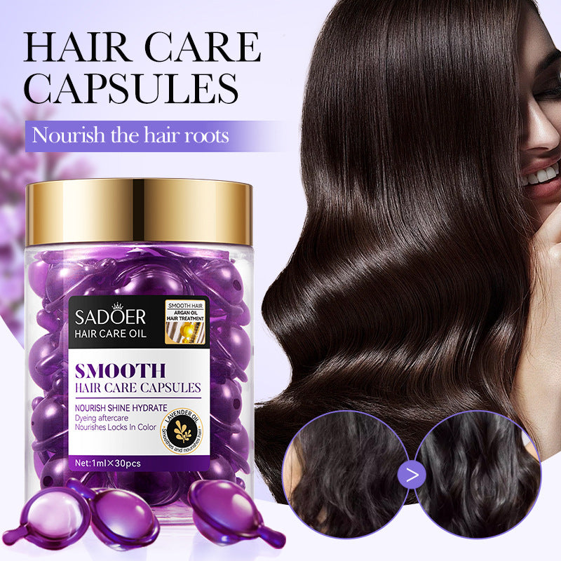 Full English Nut Oil Hair Care Capsules SADOER Improve Frizz Essential Oil Capsule Conditioner  Wholesale