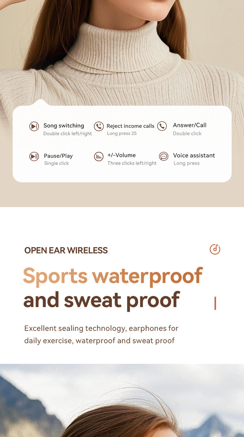 New M115Bluetooth Headset OWS Ear-hook style ultra-long battery life high appearance wireless Bluetooth earphones wholesale