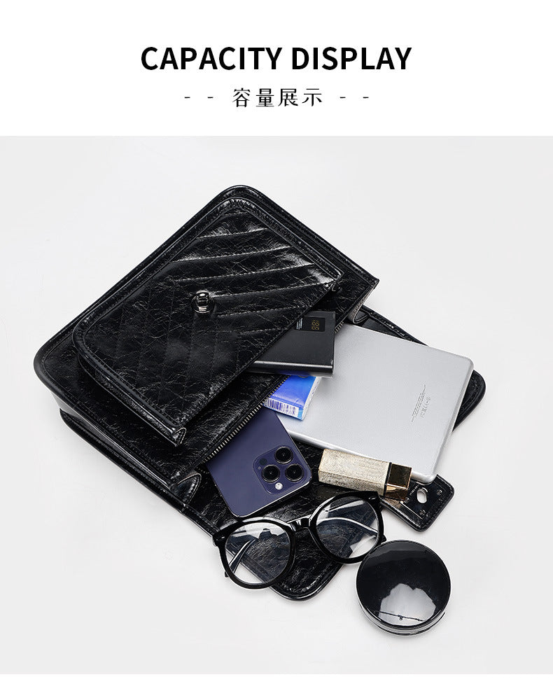 Chanel Style Quilted Chain Small Square Bag New Women's Single Shoulder Crossbody Bag Light Luxury Crossbody Bag Trendy Bohemian Bag