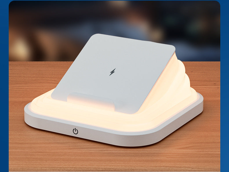Multifunctional Storage15w Wireless Charging Bedroom Creative Eye Protection Sleeping Night Light Outdoor Night Market Stall Atmosphere Light