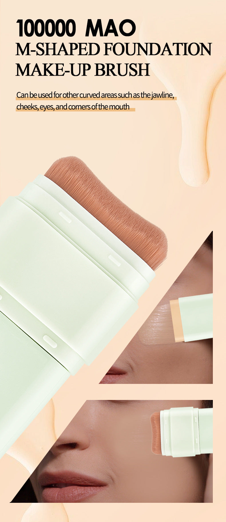 E-commerce Dropshipping Yellow Black Skin Foundation Double-ended Concealer Foundation Stick Waterproof Non-smudge Wholesale Cosmetics