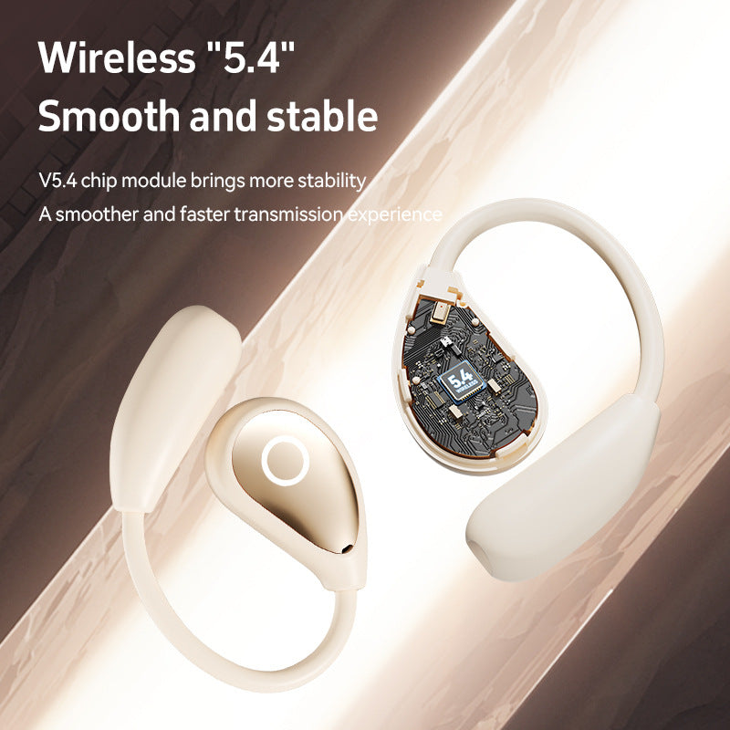 Popular M96Leather Texture Ear-Hook Bluetooth Earphones Ultra-Long Battery Life High-Value Private Model Wireless Bluetooth Earphones