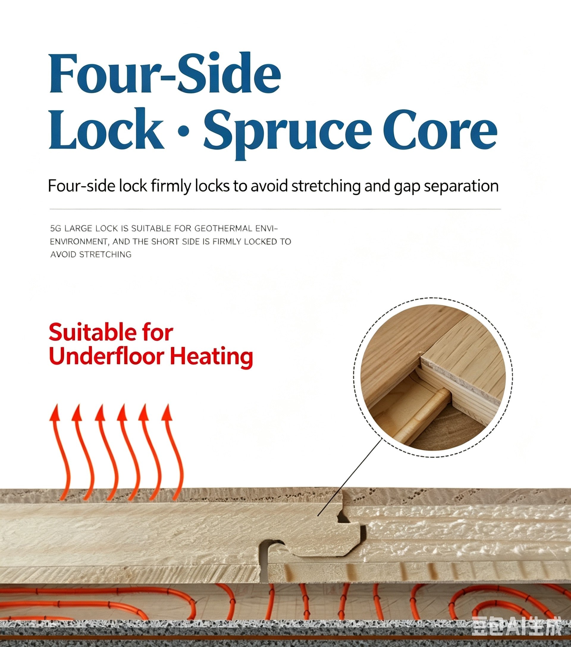 SC1213 New 3-layer Core Solid Wood European Oak Veneer 1.2mm Skid-resistant Click lock Joint Engineered Flooring