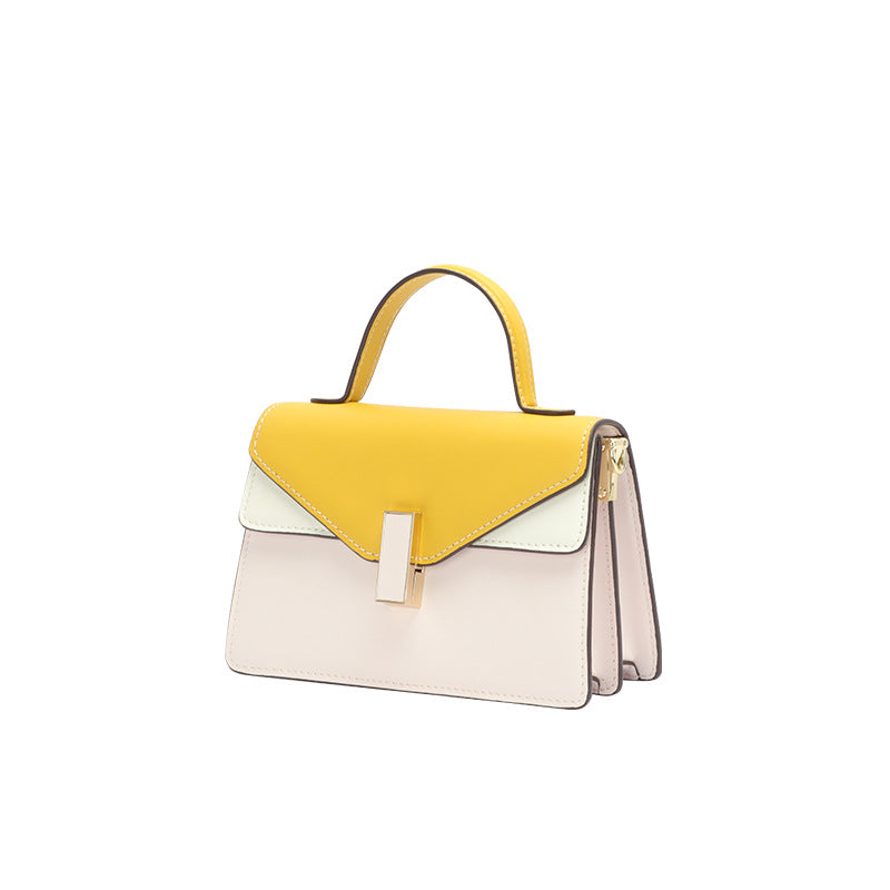 Factory Fashion Color-Block Crossbody Women's Bag Niche Versatile Handbag Elegant Small Square Bag Daily Commute Bag