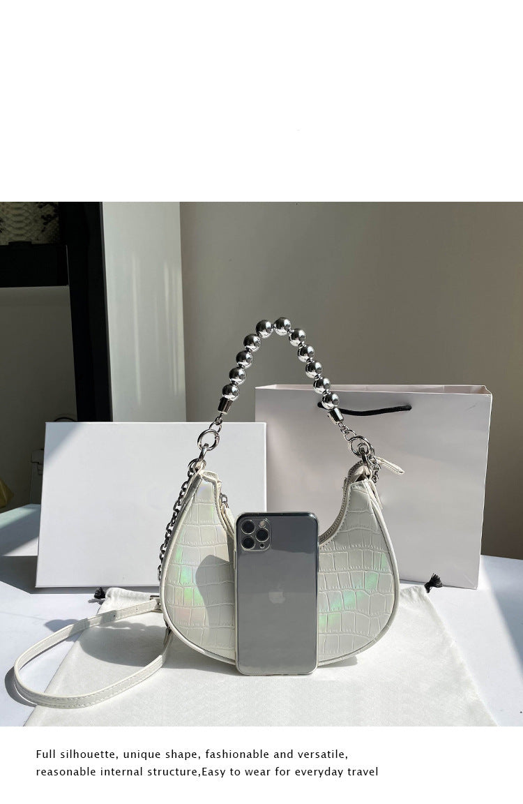 Spring ins Niche New Style Underarm Bag Versatile New Single Shoulder Crossbody Bag for Women Light Luxury Stone Pattern Women's Bag