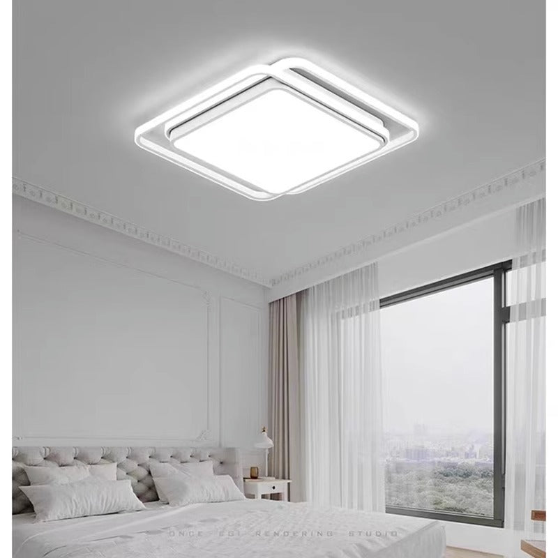 Ceiling Light Full Spectrum Living Room Light Modern Simple Large Light Hall Main Light White Ultra-thin Rectangular Zhongshan Lighting Fixture