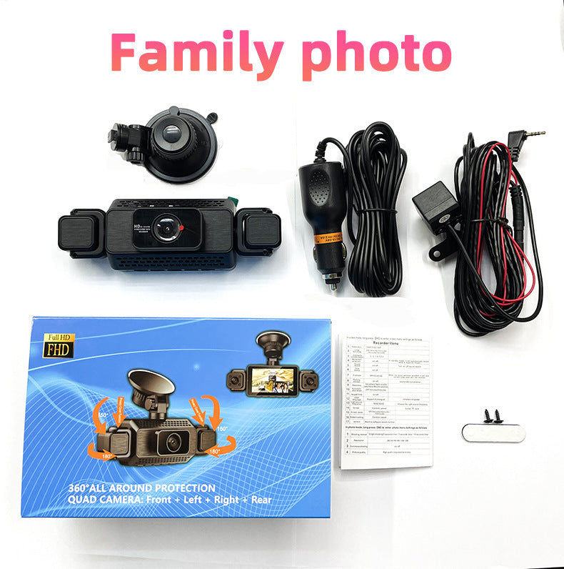 4Recording4Lens Phone WIFI High Definition Internet1080P Infrared Night Vision3Inch Large Screen Rearview Camera Model