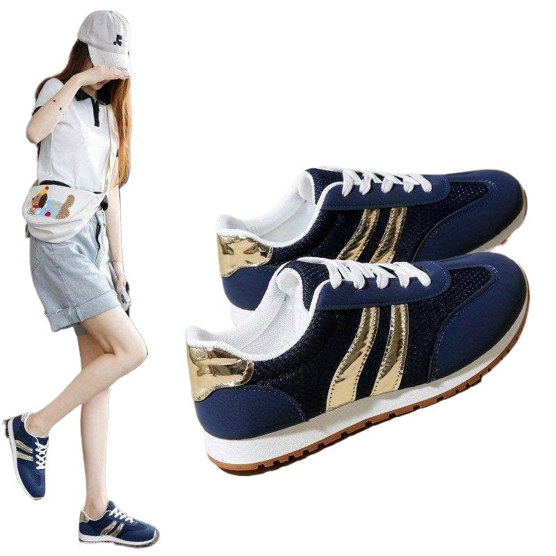 Dexun Shoes for Women New Summer Retro Mesh Breathable Versatile Casual Sneakers Forrest Gump White Shoes