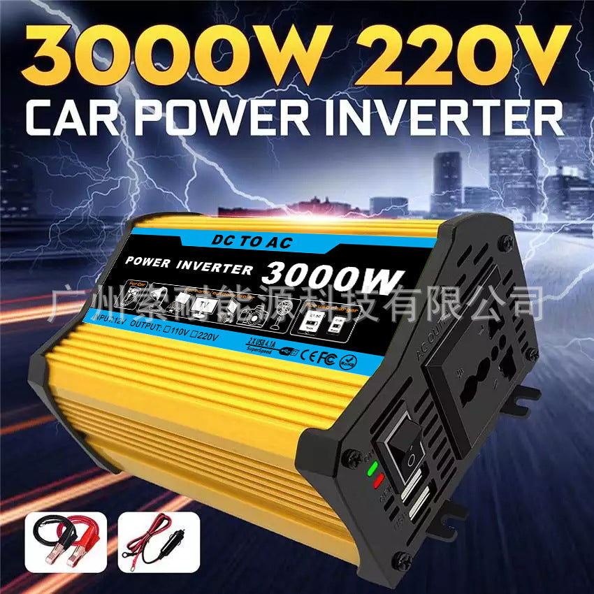 Car Small Electrical Appliances Car Converter Inverter300W Dc12V Transfer Communication110V/220V Double USB Mouth