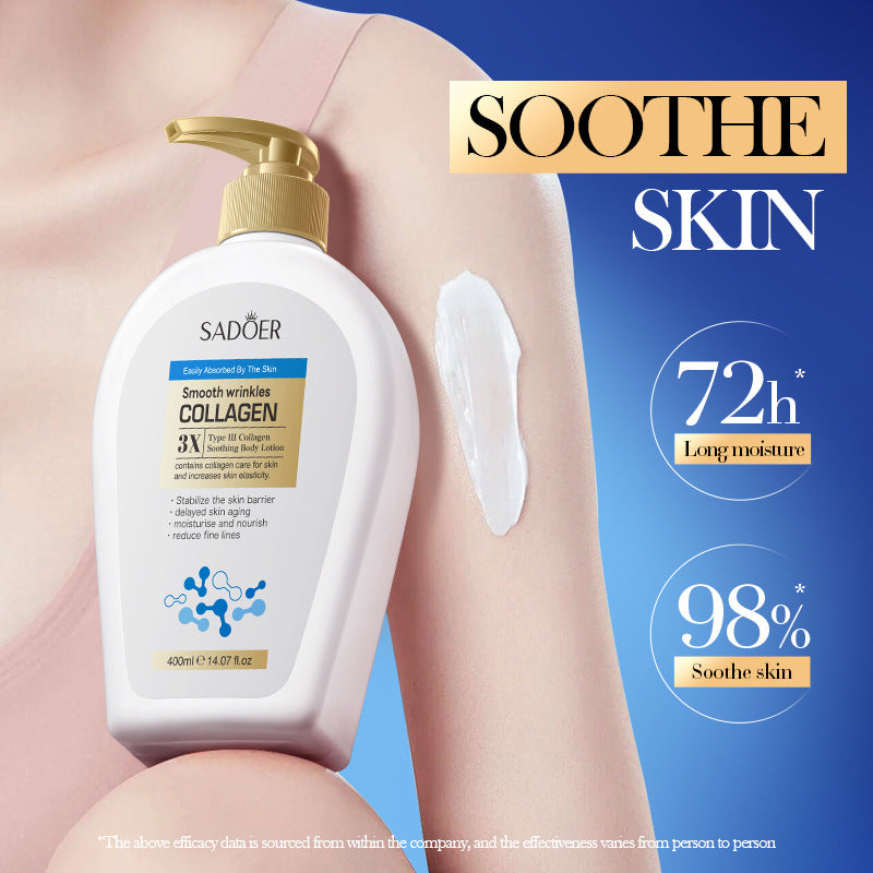 Type III Collagen Body Lotion SADOER Autumn and winter moisturizing body lotion cross-border foreign trade wholesale