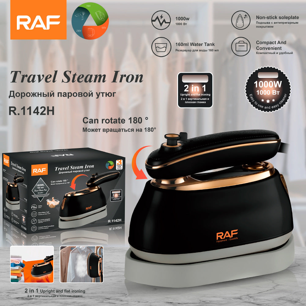 RAF EU Standard Handheld Steam Iron Portable Garment Steamer Home Business Travel Mini Iron