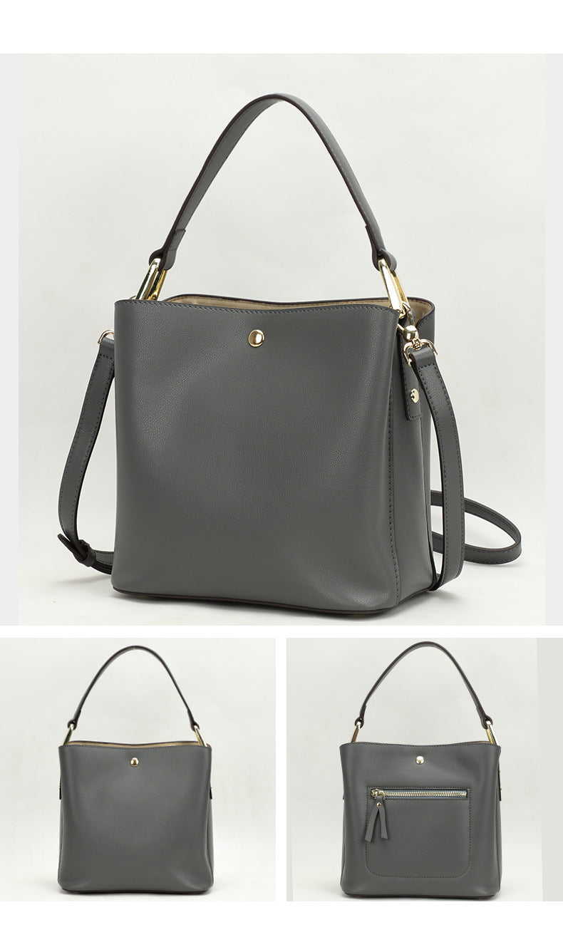 Factory Direct Sale In Stock Spring Autumn Bucket Bag Trendy Fashion Personality Simple Versatile Shoulder Bag Handheld Crossbody Women's Bag