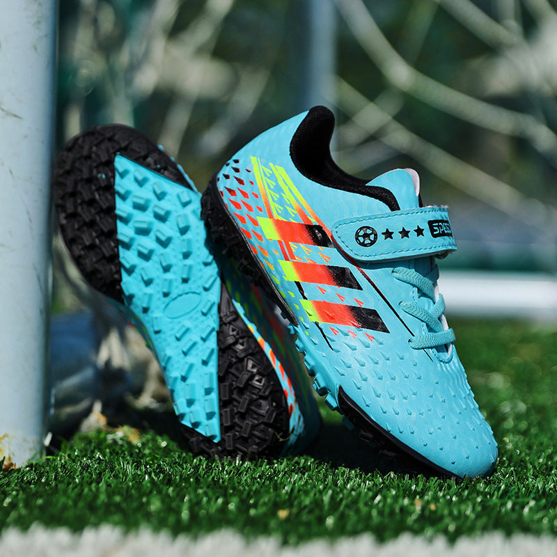 2025New Football Shoes for Men and Women, Medium and Large Children, Students, Long Spike Training Shoes, Youth Grass and Artificial Grass Field Sports