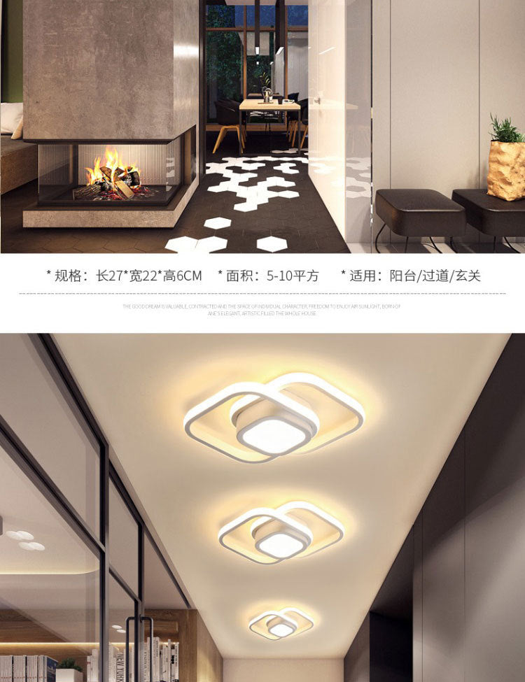 Exclusive Simple Aisle Light Nordic Ceiling Light Corridor Entrance Hallway Balcony LED Cloakroom Light