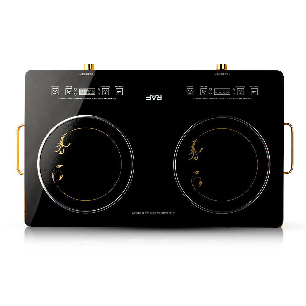 European Style Double Burner Energy-Saving Stove High-power Dual-burner Electric Ceramic Stove Household Multi-functional Light Wave Induction Cooker3500W