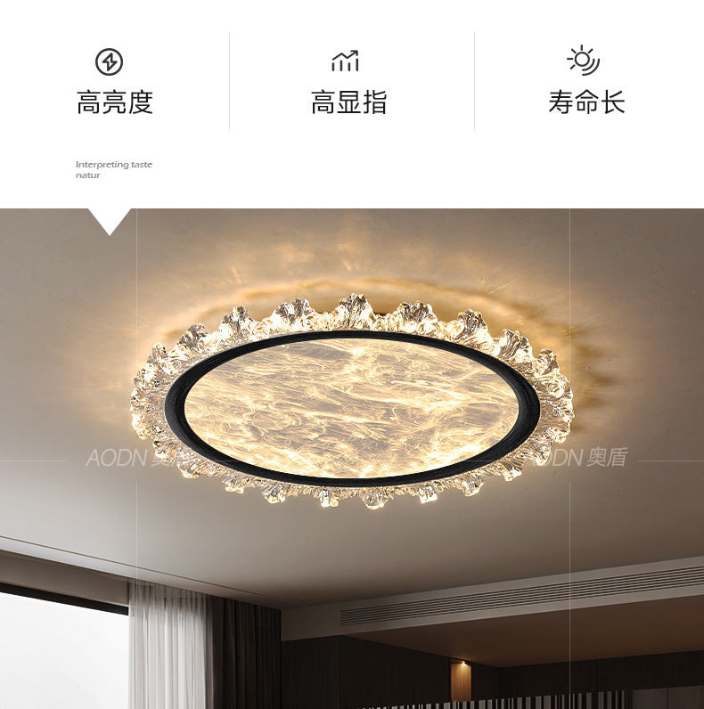Italian Style High Brightness Full Spectrum Eye Protection Design Sense High-end Light Luxury Master Bedroom Creative Cloud Ceiling Light