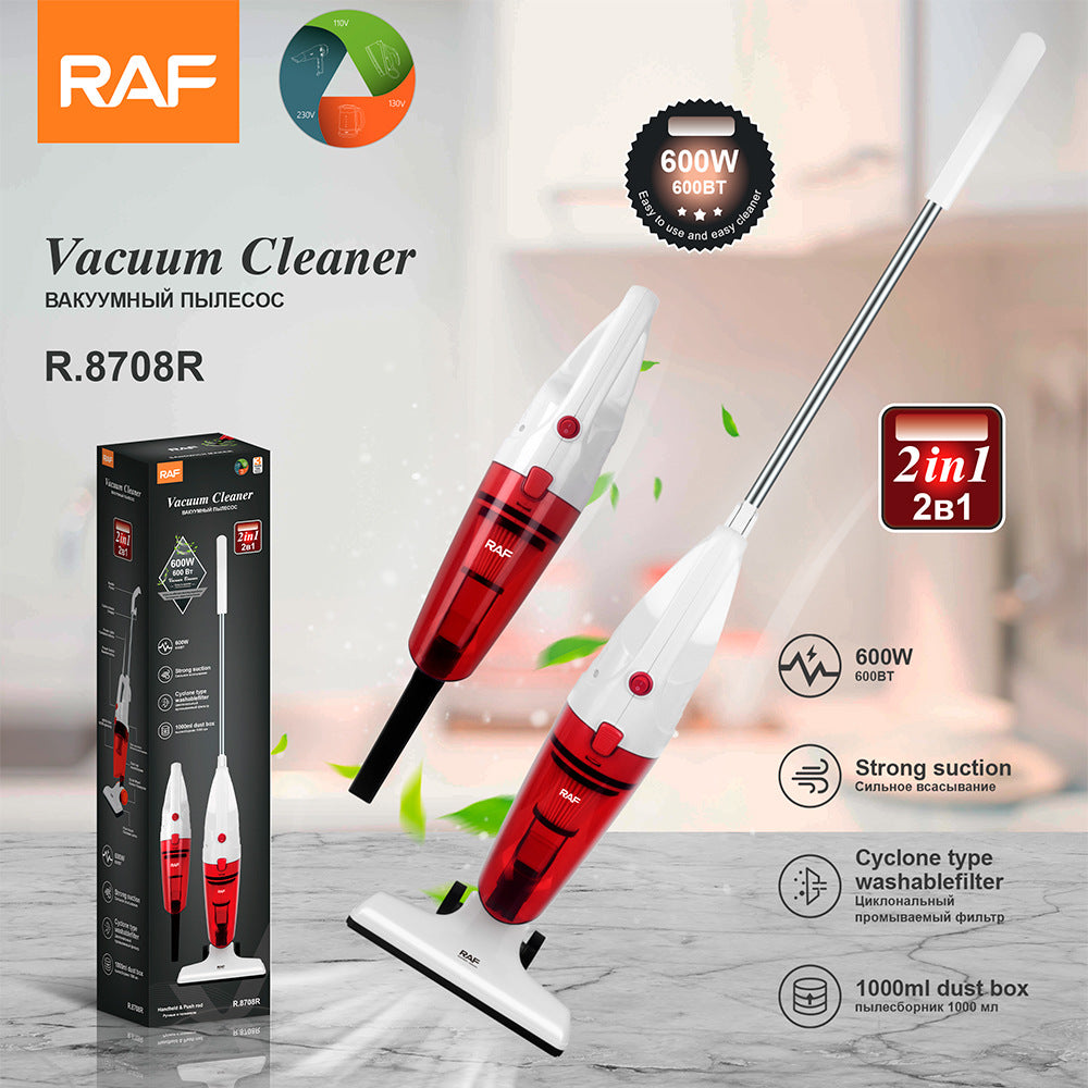 RAF EU Standard Corded Vacuum Cleaner for Home Use, Handheld High-Power Vacuum, Portable Car-Mounted Integrated Large Suction R8708