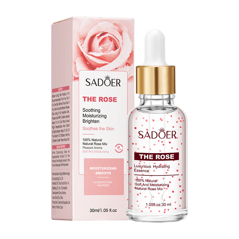 Full English Plant Essence Serum SADOER Aloe Vera Rose Chamomile Hydrating Moisturizing  Foreign Trade Wholesale