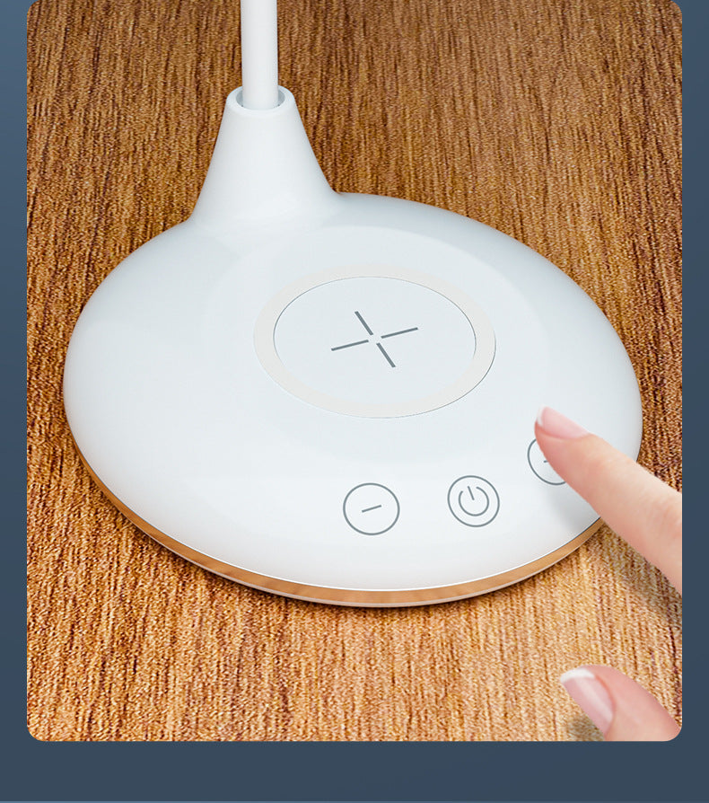 Custom Eye Protection Desk Lamp Bedroom Bedside Lamp Multifunctional Wireless Charging Study Lamp Foldable Desktop Reading Smart Lamp