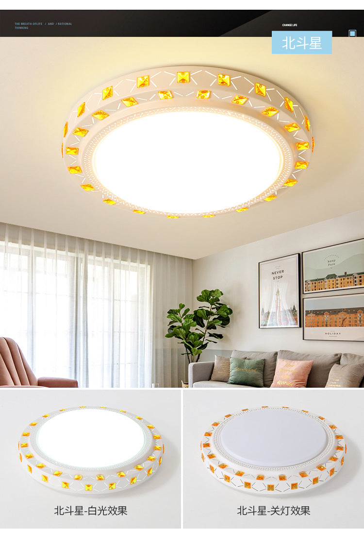Bedroom Lamp Round Light Fixture LED Living Room Home Ceiling Light Fixture Simple Modern Cozy Romantic Creative Room Lamp