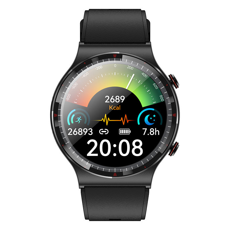 g08One-click Micro Health Check Smart Watch nfc Access Control Leather Electric Test Blood Sugar Uric Acid Detection Smart Watch Wholesale