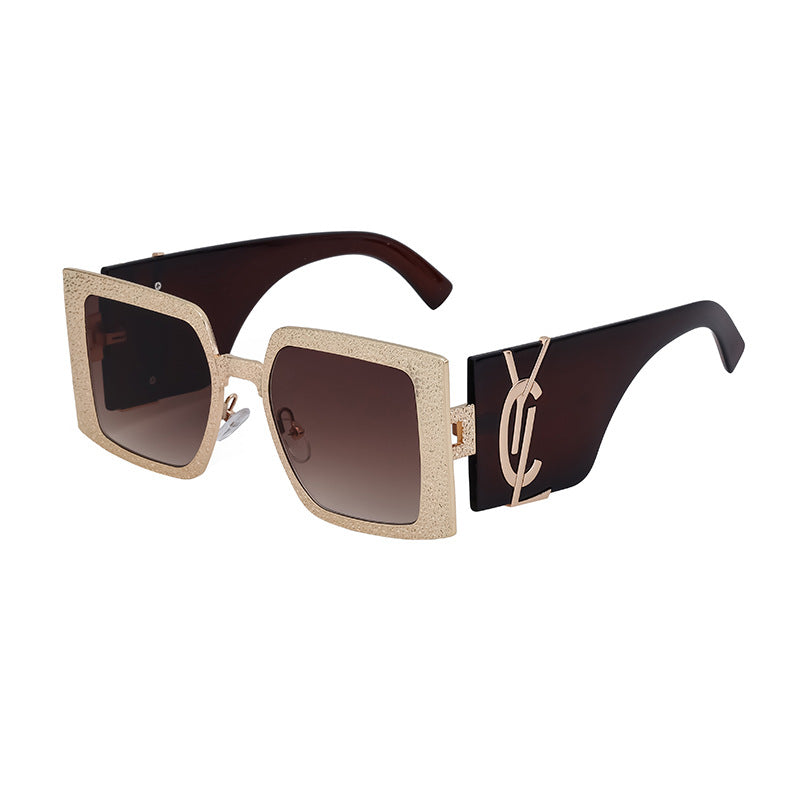 European and American Fashion Large Frame Sunglasses for Women, Sun Protection Outdoor Sunglasses, Wholesale Big Brand Glasses sunglasses