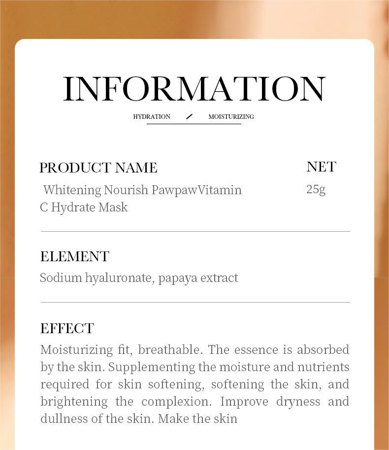 Full English Mask25gBIOAOUA Rice Honey Hydrating Moisturizing Tablets Pack  Wholesale OBO