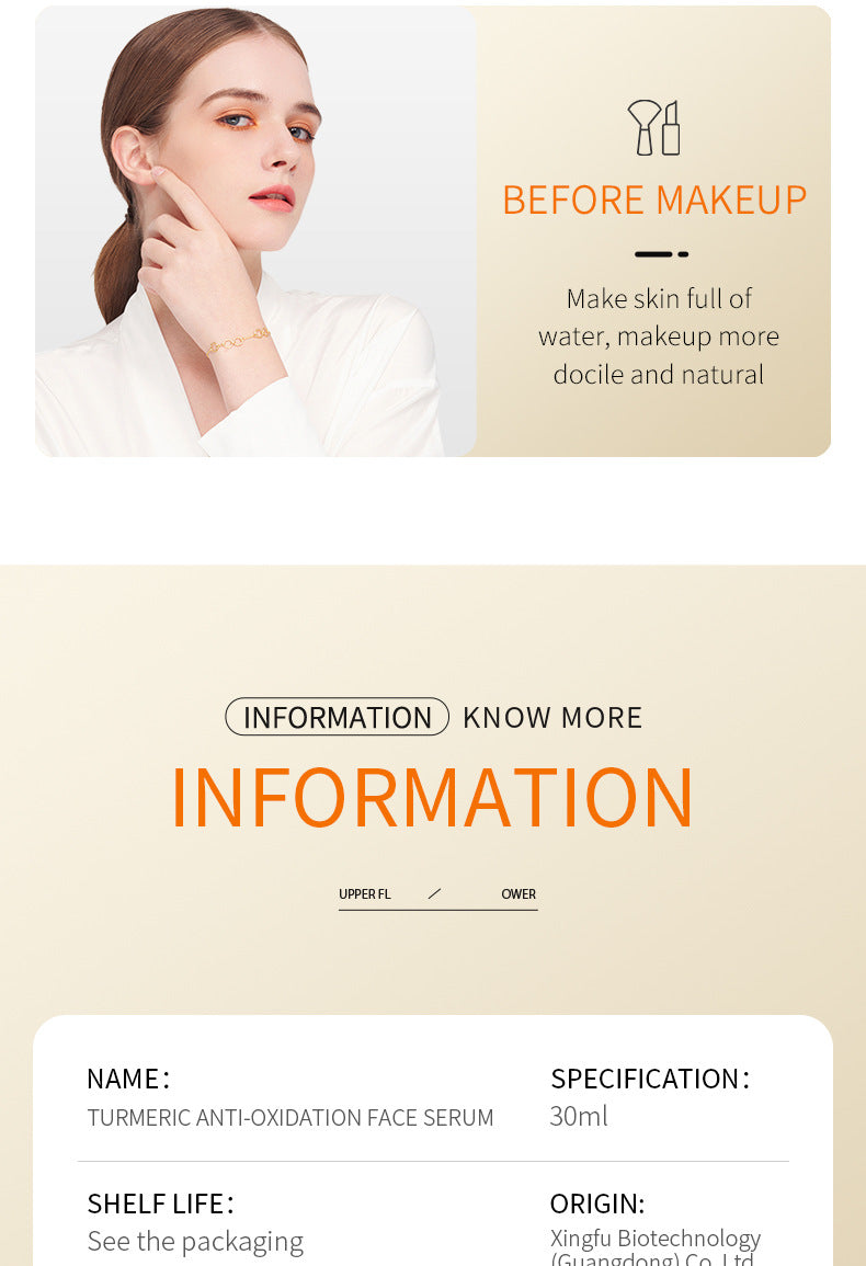 Full English Turmeric Essence SADOER Antioxidant Moisturizing Essence30ml  Foreign Trade Manufacturer Wholesale