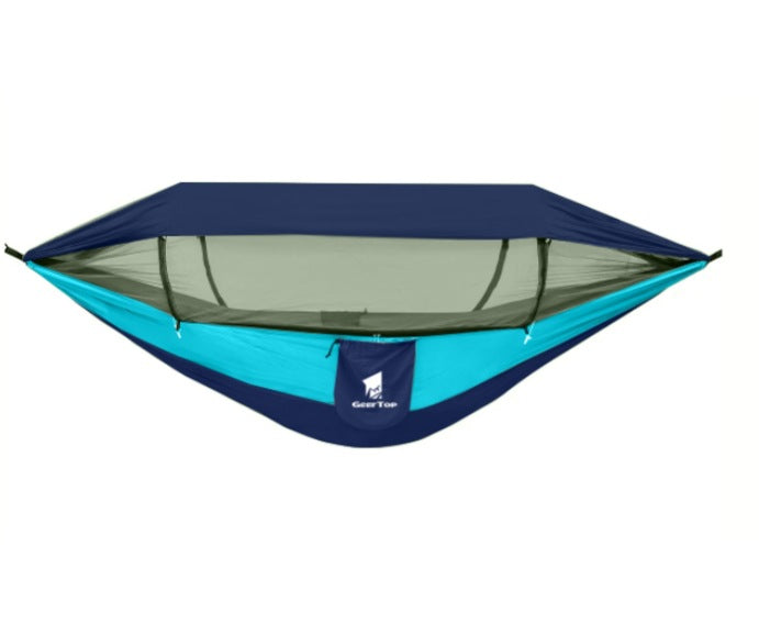 Outdoor Hammock Travel Gear Anti-Rollover Nylon Swing Mosquito Net Hammock Camping Sunshade