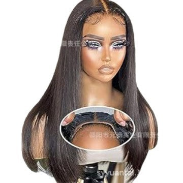 13X4 lace Layered Cut Straight Synthetic Wig for Daily Party