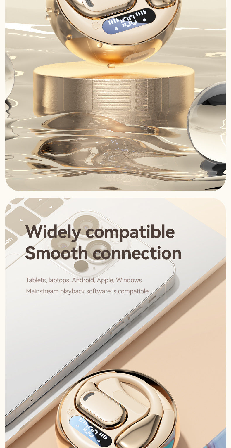 Chengruida M76Open Wireless Bluetooth Earphones Bone Conduction Ear-hook Running Sports Bluetooth Earphones