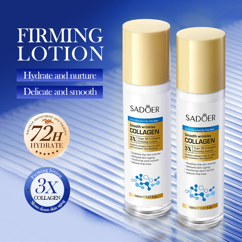Type III Collagen Wrinkle Smoothing Lotion SADOER Moisturizing and Hydrating Lotion Cross-Border Wholesale
