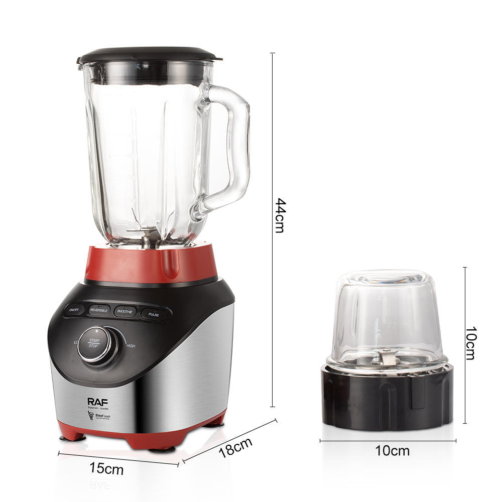 RAF European Standard Household Food Processor Juicer Grinder Multi-Functional 2-in-1 Juicer8Knife 1.8L