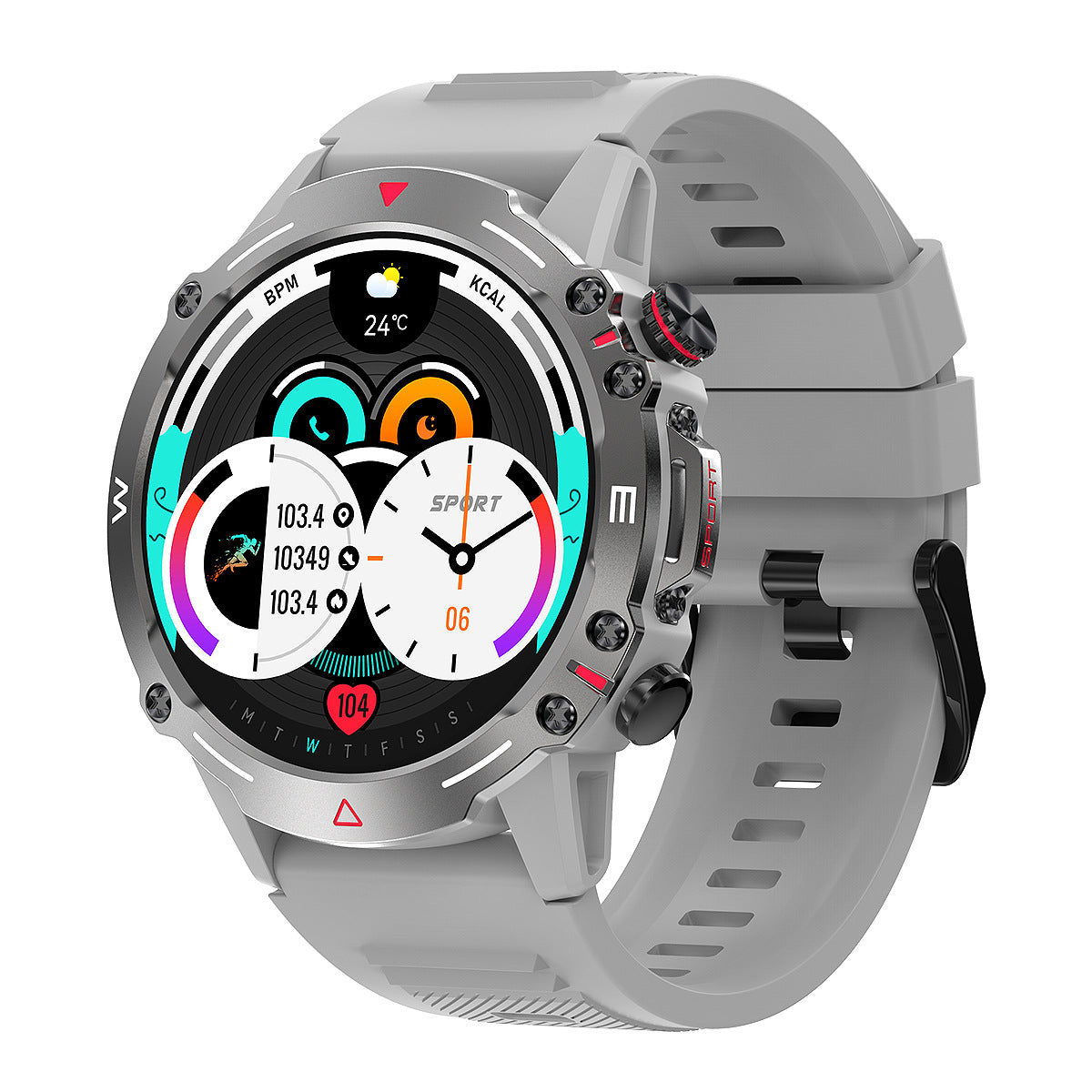 HK87Smart Watch Bluetooth Call Heart Rate Monitoring Exercise Blood Oxygen Blood Pressure AMOLED Bluetooth Version