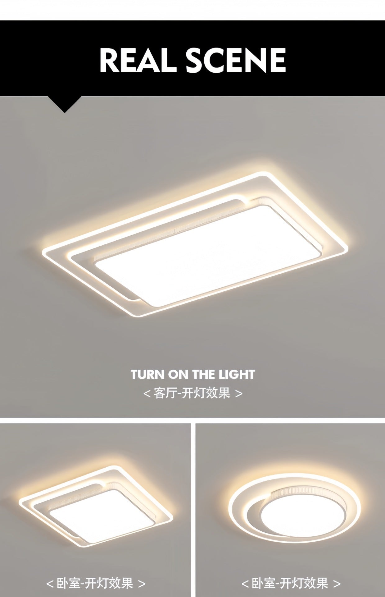 New style living room ceiling light modern minimalist elegant LED Full Spectrum Eye Protection Bedroom Study Room Whole House Package Lighting