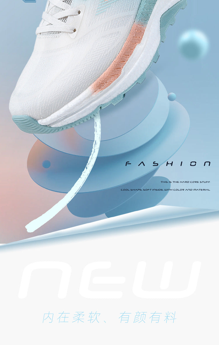 Sports Shoes Men2025New Breathable Anti-Slip Shock Absorption Sports Shoes Soft Sole Casual Lightweight Versatile Professional Fitness Shoes