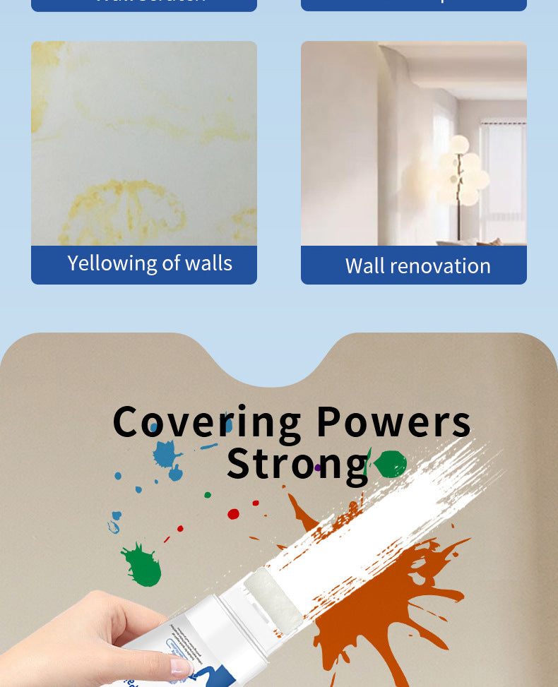 DIY Roller Paint Indoor Latex Paint Small Roller Brush Repair Paint Wall Repair Coating Small Roller Paint Water-Based