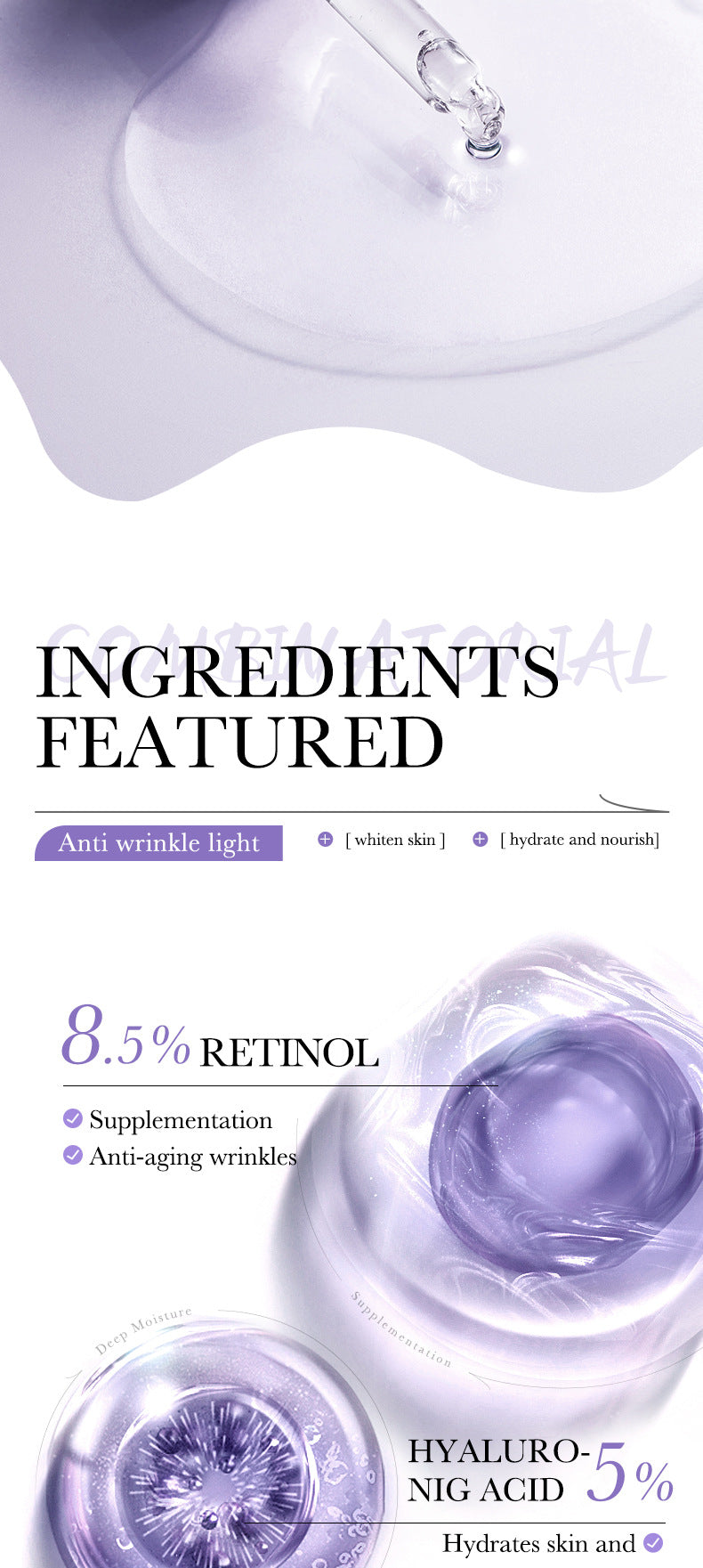 Full English Essence Three-Piece Set90ml BIOAOUA Hydrating and Moisturizing Skincare Set  Wholesale