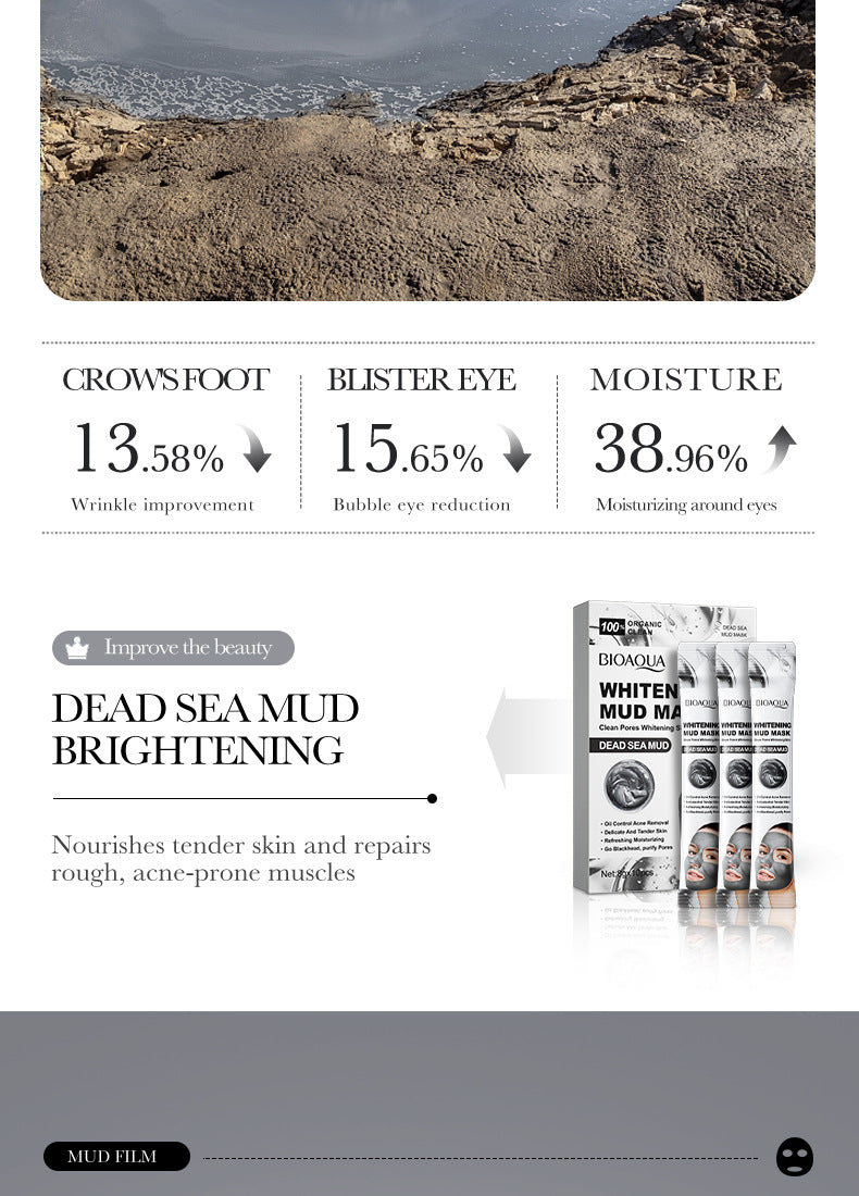 Cleansing Mask BIOAOUA Cucumber Pore Cleansing Smear-On Portable Mud Mask  Foreign Trade Wholesale